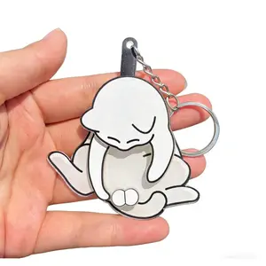 Bag Accessories for Girls Teens, Cute School Supplies for Kids  Cat Keychain for Backpack - 3 Pcs Cute Cartoon Acrylic Charms with Rotating Hook, Kawaii Kitty