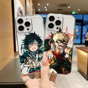 Transparent straight edge case Comics My Hero a-Academia Custom Photo Phone Case For Samsung Galaxy S25 S24 S23 S22 S21 S20 S10 PLUS M54 M23 ULTRA Clear Case