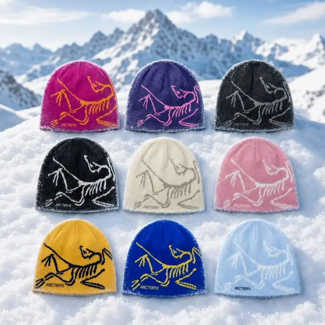 Arc'teryx Bird Head Toque Frozen Peak Beanie, Classic Unisex Winter Knit Hat, Warm Breathable Wool Blend Ski Snowboard Climbing Outdoor Beanie