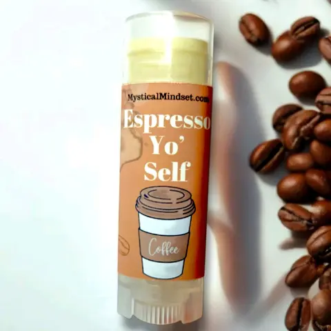 Organic Coffee Infused Lip Balm - Natural Ingredients - Shea Butter - Beeswax - Espresso Yo' Self Comfort Scent, Daily Skincare,