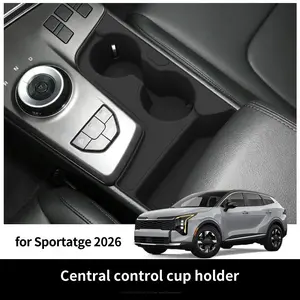 1pcs Center Console Storage Tray for Kia Sportage 2026, Cup Holder Insert, Silicone Liner, Beverage Rack, Car Accessories