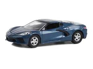 2020 Chevrolet Corvette C8 Stingray 1LT - Shadow Gray (Barrett-Jackson Scottsdale Edition) Series 11 Diecast 1:64 Scale Model - Greenlight 37270E