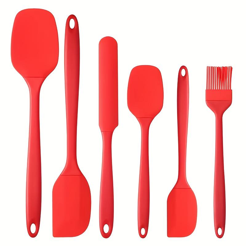 6pcs FOOD-GRADE SILICONE Baking and Cooking Tool Set - High-Temperature Resistant Spatula and Brush Combo, Easy-to-Clean Multifunctional Kitchen Utensils,