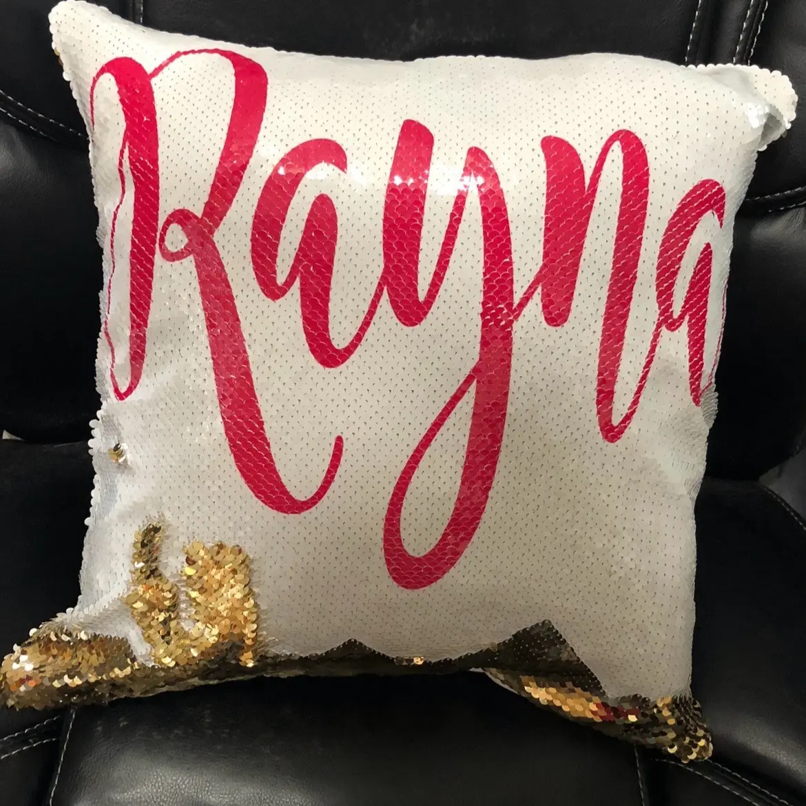 Personalized Sequin Pillow with Insert - Perfect Christmas Gift for Home Decor