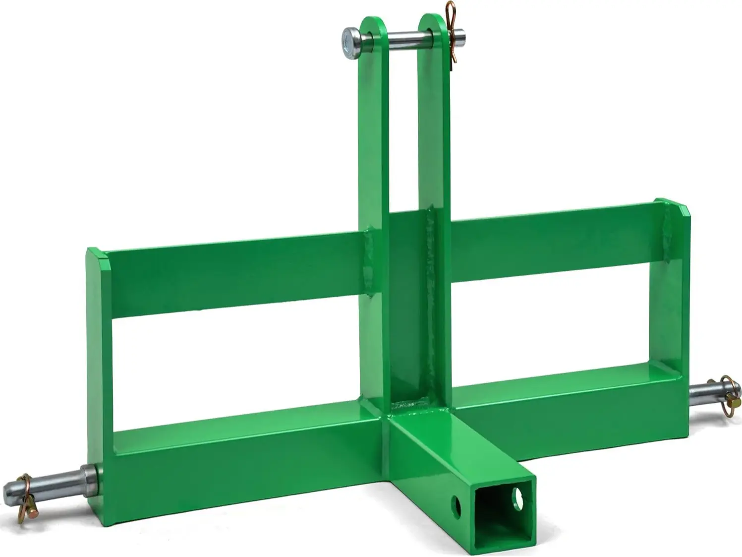 OEDRO 3 Point Trailer Hitch with 2" Receiver for Category 1, 3 Pt Tractor Quick Hitch Drawbar Adapter Attachments with Suitcase Weight Brackets