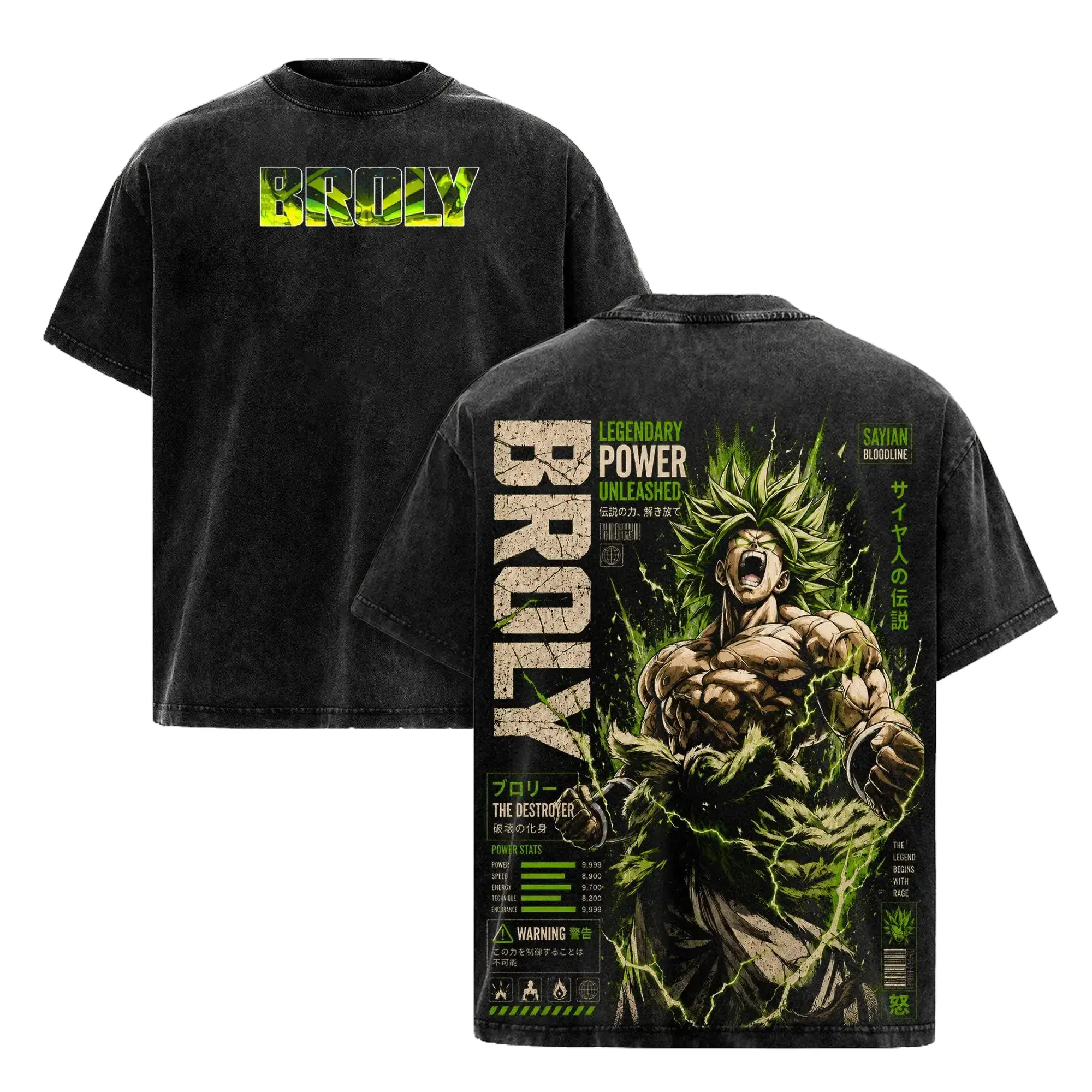 [HM]Broly Legendary Super Saiyan DBZ Vintage Washed T-Shirt Saiyan Bloodline Anime Graphic Tee Unleash The Destroyer Streetwear Oversized Shirt Gift for Anime Fans,graphic streetwear t-shirt gift,trendy t-shirts,humor symbol t-shirt,funny student shirt