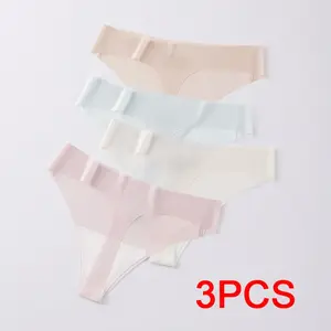 Charm Studio Thong Women Women's Underwear Women's Sexy Lingerie to Catch Briefs Lingeries Sexy Hot Daring Lingerie Woman Panties Thongs Girl Womenswear Basic Minimalist Set 2_Orange