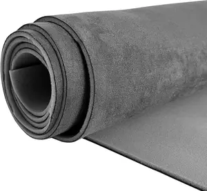 Gray 118" L x 60" W Suede Headliner Fabric with  Backing Material for Replacement Repair Headliner, Sofa-Tube Packaging, Automotive/ -Suede Headliner Fabric for  Replacement/DIY