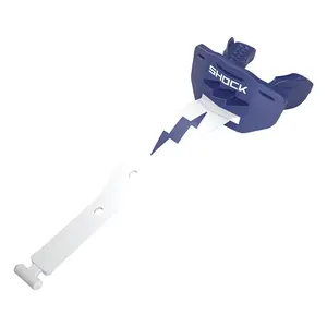 Shock Doctor Thunder Bolt Lip Guard with High-Flow Breathing Channel & Heavy-Duty Tether for Football Helmets No-Boil Instant Fit Full Protection