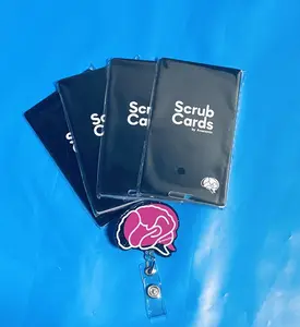 Neurosurgery Scrub Cards + Badge Reel by Anatomix Neurological Exam Stroke Scales