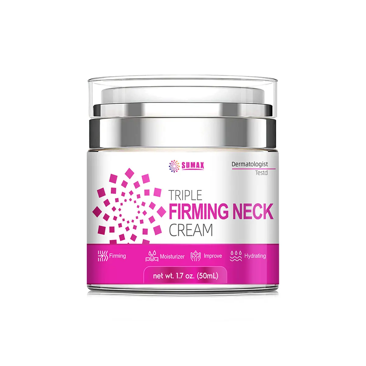 Sumax Neck Cream Press Bottle Light Neck Moisturizing Lift Swan Neck Anti-slack Lock Fresh Pack Body Care Hyaluronic Hyaluronic Retinol Silky Moisture Moisturize Cleanser Hyaluronic # Moisturizer Hydrating