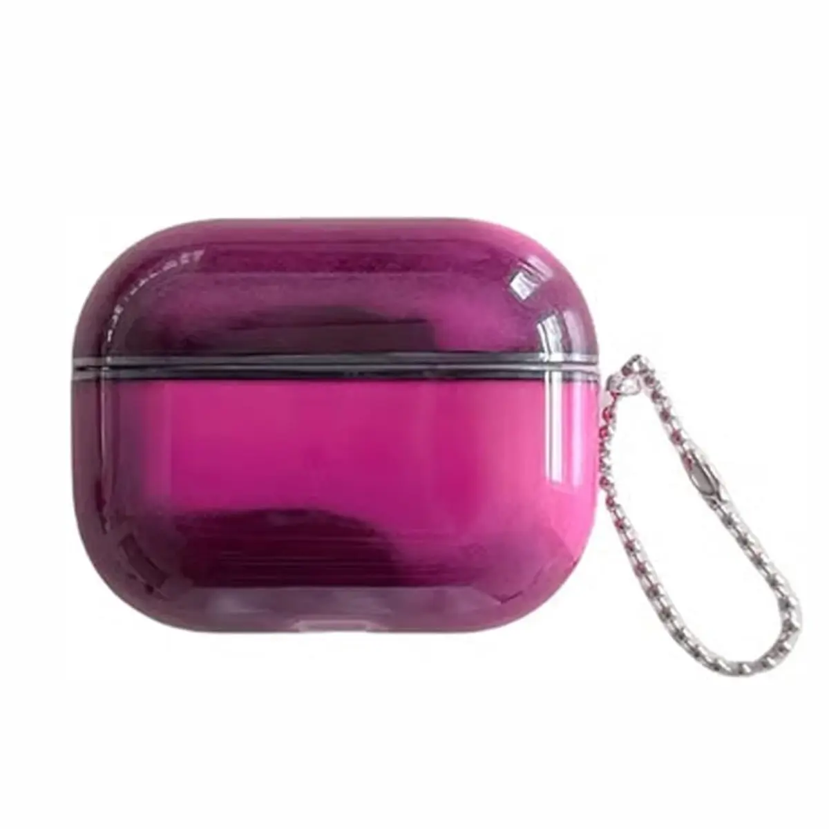 Neon Luminous Quicksand AirPods Case - Soft Silicone, Audio Accessory, Sun-Reactive Glow-in-The-Dark, Anti-Scratch, Secure Grip, Charging-Compatible, Detachable Keychain (Purple, for AirPods 4; Fits 1/2/3 & Pro Series), Durable