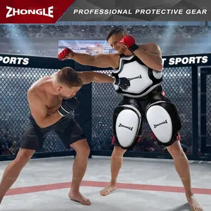 MAX THICK 4IN THIGH GUARDS | Muay Thai, UFC & Taekwondo Protectors | Heavy Duty Cushioning️️ | Elite Pro Sports Pads | Train Hard, Fight Stronger!