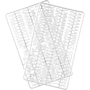 3/4 Inch Letters for Felt Letter Boards, 300 count Including Characters, Numbers & Symbols for Changeable Plastic Message Boards (White)