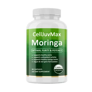 Moringa Capsules 1200mg - Natural Moringa Powder for Boosting Immunity & Digestive Health, 90 Capsules