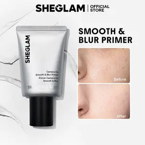 SHEGLAM Camera On Smooth and Blur Primer Lightweight Pore Minimizing Makeup Base Soft Focus Blurring Effect Smooth Matte Finish Long Lasting Oil Control Face