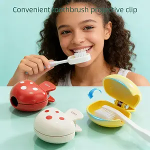 Cute Mushroom Toothbrush Holder Travel Toothbrush Case Dustproof Toothbrush Cap Portable Toothbrush CoverAdorable Mushroom Shape, Compact & Lightweight, Perfect for Travel & Outdoor UseProtects Toothbrush Head from Dust & Dirt -RR