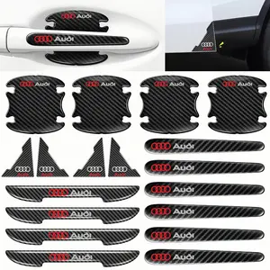 Car Door Handle Protector Stickers Set, Car Door Protectors, Anti-Collision & Scratch-Resistant, Fits Audi All Models, Car Decoration Accessories