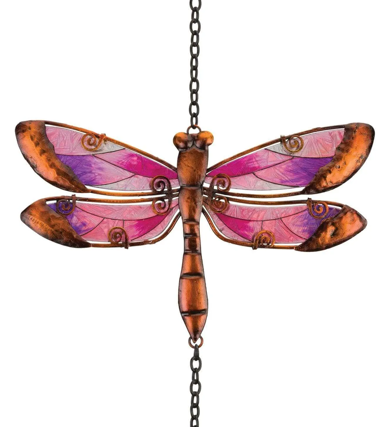 Colorful Glass Dragonfly Garden Bell