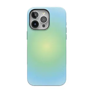 Casely iPhone 15 Pro Case | Aura | Green Inner Glow | Bold Protective Design | Compatible with MagSafe