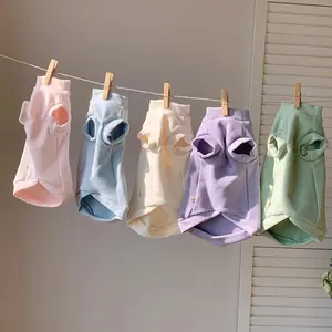 Five colors, thickened autumn and winter heated warm pet vest, German cat clothes, Sphynx hairless cat, Cornish Rex, Abyssinian