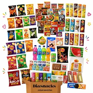 6LB Mixed Asian Snack Box Combo - Assorted Multipack Gift Set with Drinks, Ramen, Chips