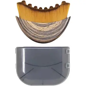 Lymphatic Contour Face Brush Lymphatic Drainage Massager Double Chin Reducer Lymphatic Drainage Brush for Face,Ergonomically Designed to Fit The Skin Precisely and Relieve Fatigue (Brown)