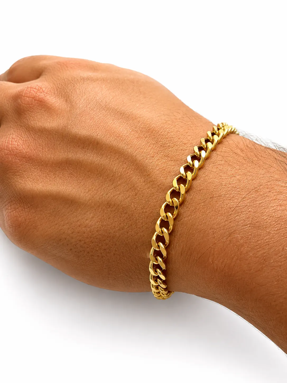 Men's Premium Classic Curb Chain Bracelet - Timeless, Sophisticated & Versatile Costume Jewelry for Daily Wear, Bracelets