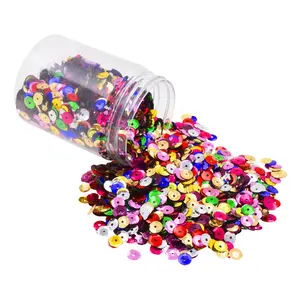 Mandala Crafts Loose Sequins for Crafts and Sewing - 6mm Sequin Paillettes for Crafts - Craft Spangles for Crafts - Cup Sequins for Crafting 20000 PCs