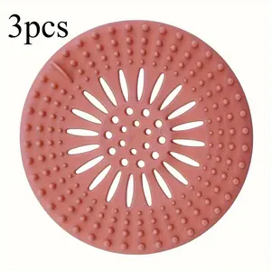 3pcs drainage hair filter to keep the drainage clean and prevent clogging, shower drainage kit hair sink filter type bathroom floor drain cover floor drain prevention
