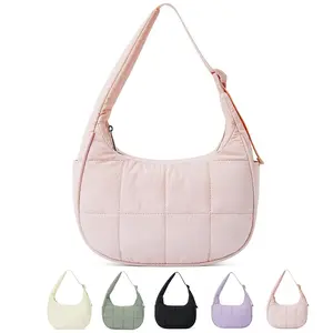 CloudSoft Quilted Shoulder Bag - Stylish Pink Design for Everyday Use - Minimalist Daily Tote for Women - 27x23x2cm - 0.21kg - Practical & Versatile - TK Product Series