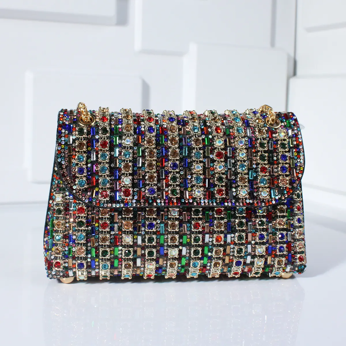 Fashion Crossbody Dinner Bag Diamond-Encrusted Hand Bag Delicate Senior Sense Square Women's Hand Bag Shoulder Bag Crossbody Bag woman gift Women's Rhinestone clutch  purse woman gift glass cleaner bolsas elegantes