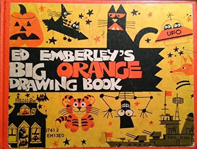 USED Book - Ed Emberley's Big Orange Drawing Book by Ed Emberley (Hardcover) - english