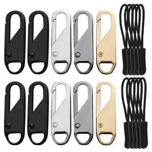 Premium Detachable Zipper Pulls with Extension Cords - Durable Replacement Slider for Luggage, Jackets, Backpacks, Boots Wallets zipper  repair