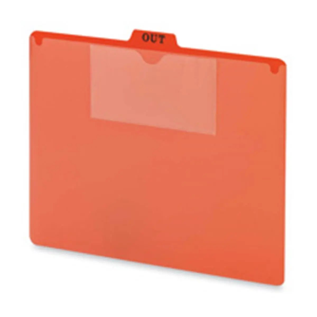 Smead Manufacturing Company SMD51920 Vinyl Top-Tab Guides With Pockets- Letter 11-.75in.x10in.- Red