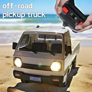 2025 1:18 Scale KF31 Remote Control Urban Pickup Truck & Mini Van, Rc Model Car, Rear Spray, Drift Remote Control Car, Full-Range Maneuverability, LED Headlights, High Power, DIY Stickers, 2.4GHz Remote Micro Truck with One-Key Demo, Holiday Gift