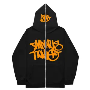 Zipper sweatshirt couple hooded