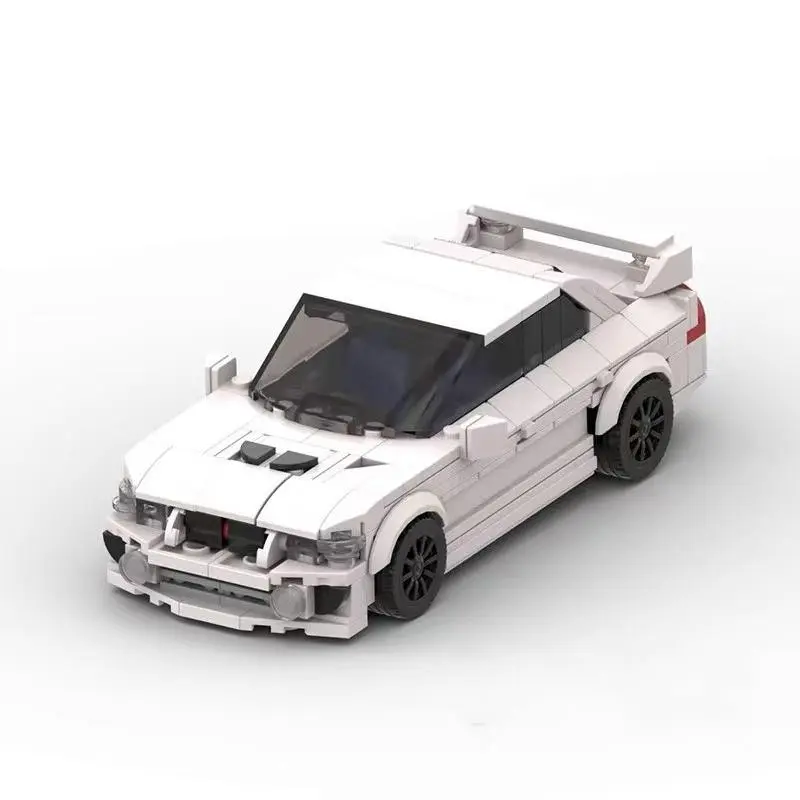 Moc Compatible Lego Three Lancer Evo Brick Car Model, Holiday Gift, Unisex Toy, Block Type Bricks & Parts, Creative Building Blocks