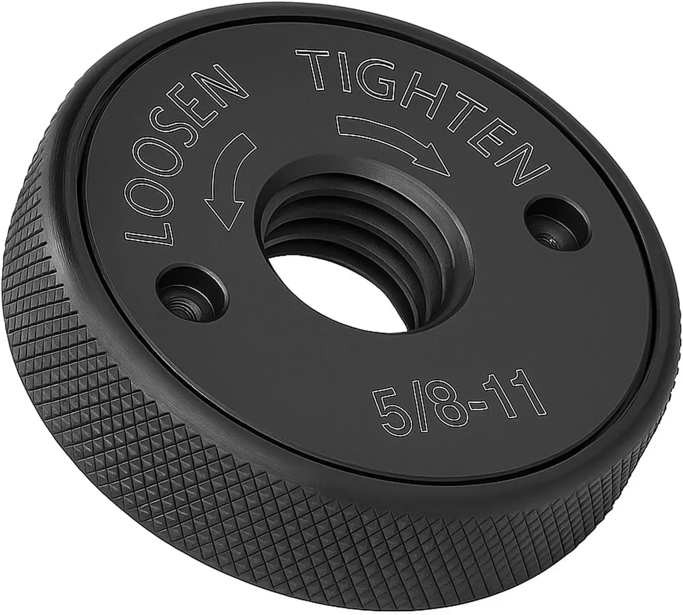 5/8''-11 Thread Angle  Flange Nut, Metal  Lock Nut Quick Release Locking Nut for Angle  with 5/8-11 Threaded Spindle (Black)