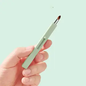 Extendable Lip Brush Set, Portable Multifunctional Makeup Tool, Easy Application Design, Ideal for Daily Use & Professional Makeup Artists, Makeup Brushes, Beauty Travel Brush