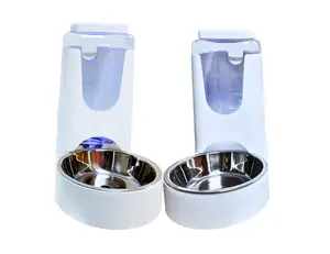 Dog Automatic Gravity Food & Water Dispenser – 2-Piece Set | Hands-Free Self-Feeder