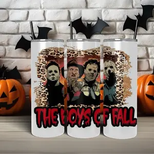 The Boys of Fall Tumbler - with Halloween Design, Drinkware