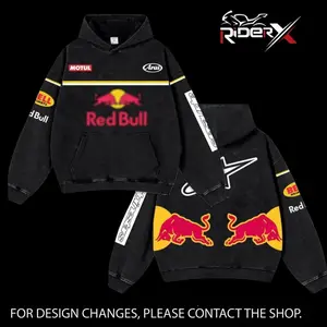 Retro Buffalo Red Sport Retro Hoodie Washed Vintage Racing Streetwear, Motorcycle Graphic Hoodie Unisex, Designed for Motor Fans, Sportbike Culture, Speed Lovers & Urban Motorbike Style