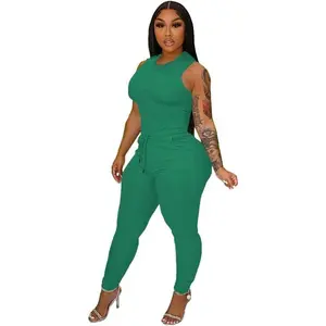 Sports & Outdoors Sports & Outdoors TOPSRANI Womens Two Piece Outfits Bodycon Tracksuit Sweatsuits Solid Jogger Biker Workout Gym Lounge Short Sleeve Pant Sets