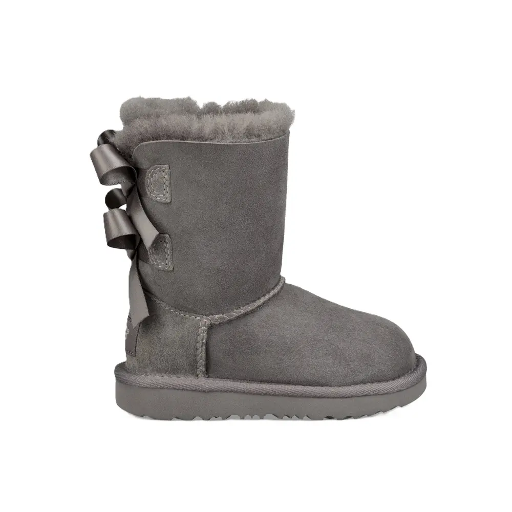 Toddler's UGG Bailey Bow II Grey (1017394T-GREY)