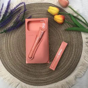 Rhode Lip Gloss Holder Phone Case for iPhone 17 16 15 14 13 Pro Max Cute Aesthetic Silicone Shockproof Protective Cover
