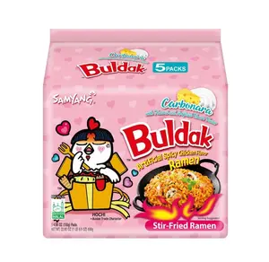 samyang buldak ramen carbonara hot chicken flavor korean spicy/instant noodle 5pk