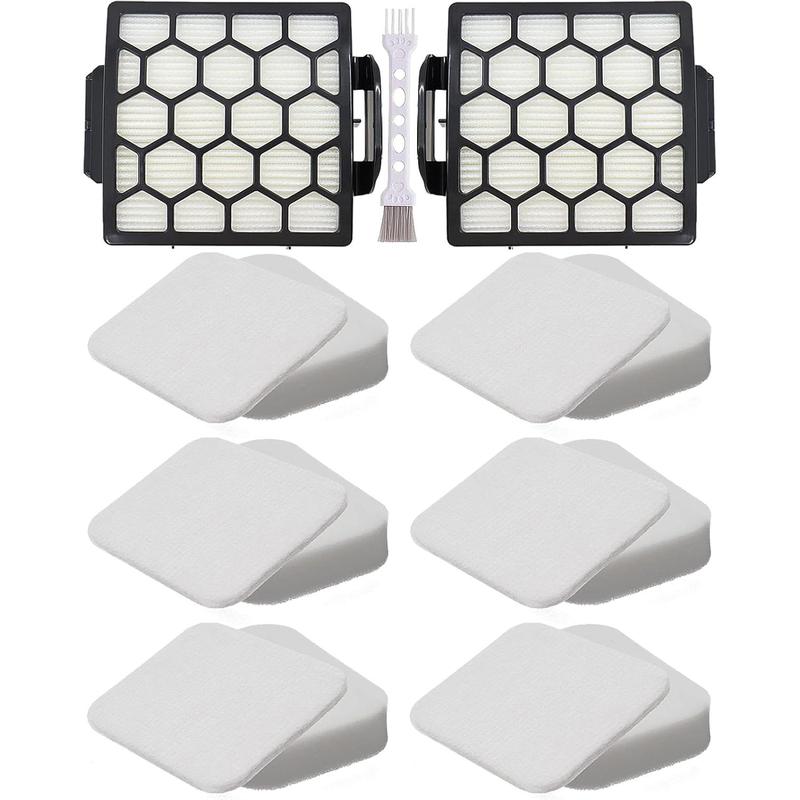 for Shark ZU62 ZU60 Navigator Zero-M Self-Cleaning Brushroll Pet Pro Upright Vacuum Replacement Filter Compare ZU62C NV150 NV151 NV251 NV255 Part 1238FT60 1239FT60,2 Filter 6  6 Felt Kit