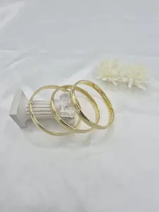 Set of three 14k gold filled bracelets.  size 7 1/4"