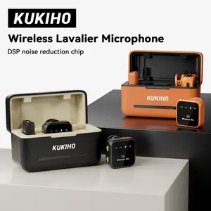 Mother's Day Sale！KUKIHO Wireless Lavalier Microphone for iPhone iPad Android With Charging Case Audio Smartphone